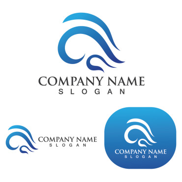 Wave Beach Logo Templates 250315