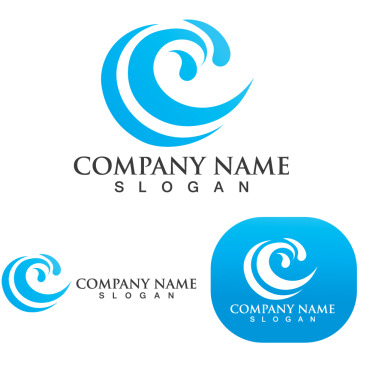 Wave Beach Logo Templates 250316