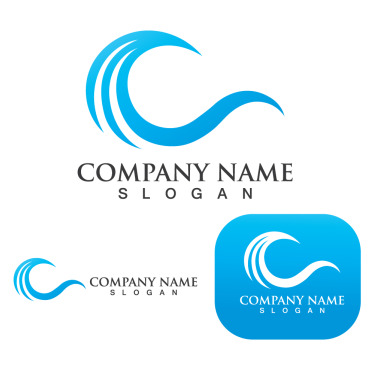 Wave Beach Logo Templates 250318