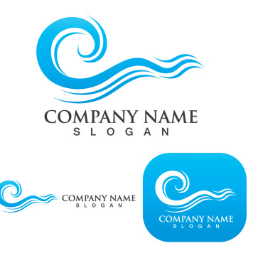 Wave Beach Logo Templates 250319