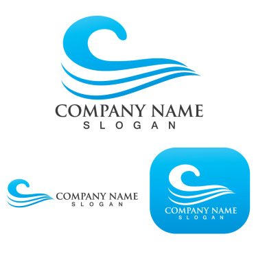 Wave Beach Logo Templates 250320