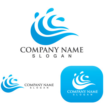 Wave Beach Logo Templates 250321