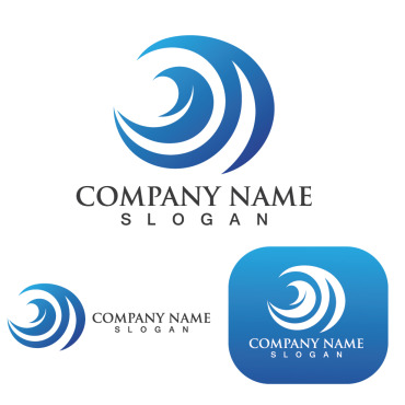 Wave Beach Logo Templates 250324