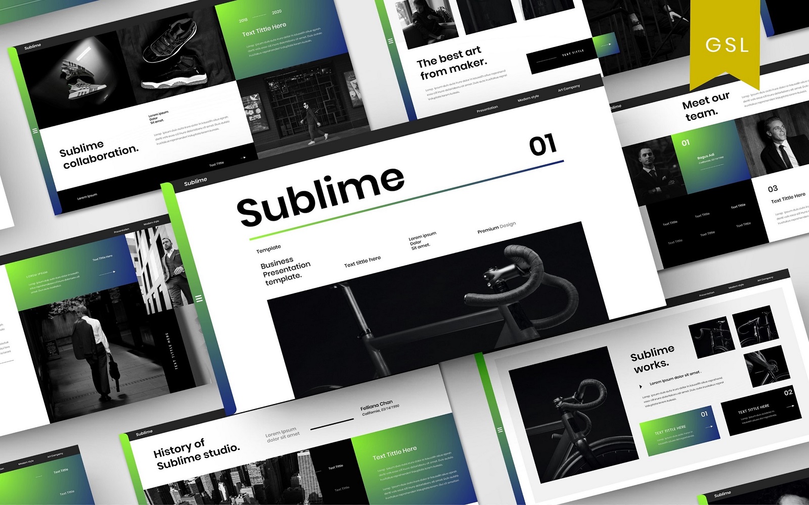 Sublime - Business Google Slide Template