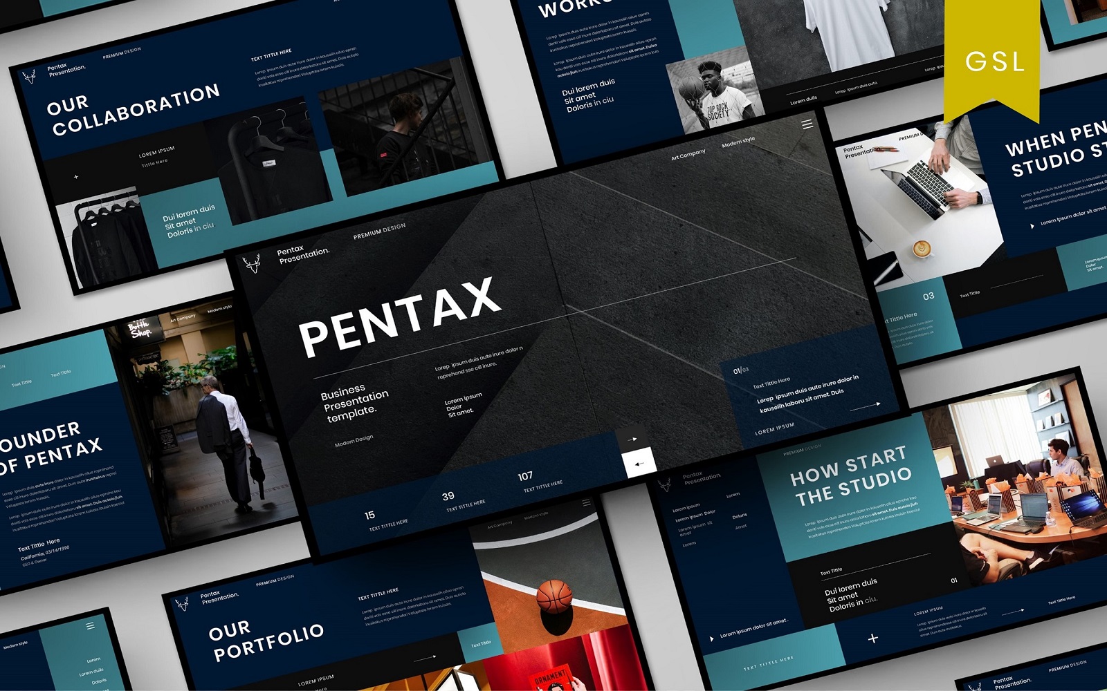 Pentax - Business Google Slide Template