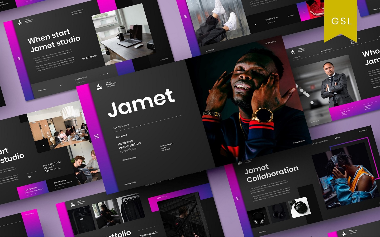Jamet - Business Google Slide Template