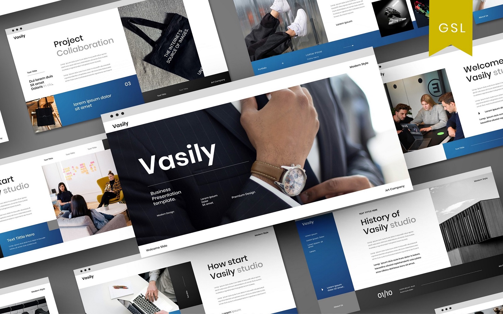 Vasily - Business Google Slide Template