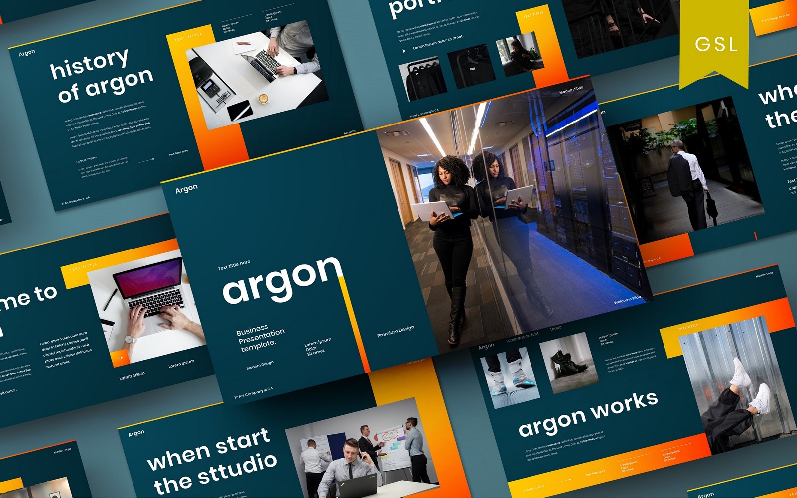 Argon - Business Google Slide Template