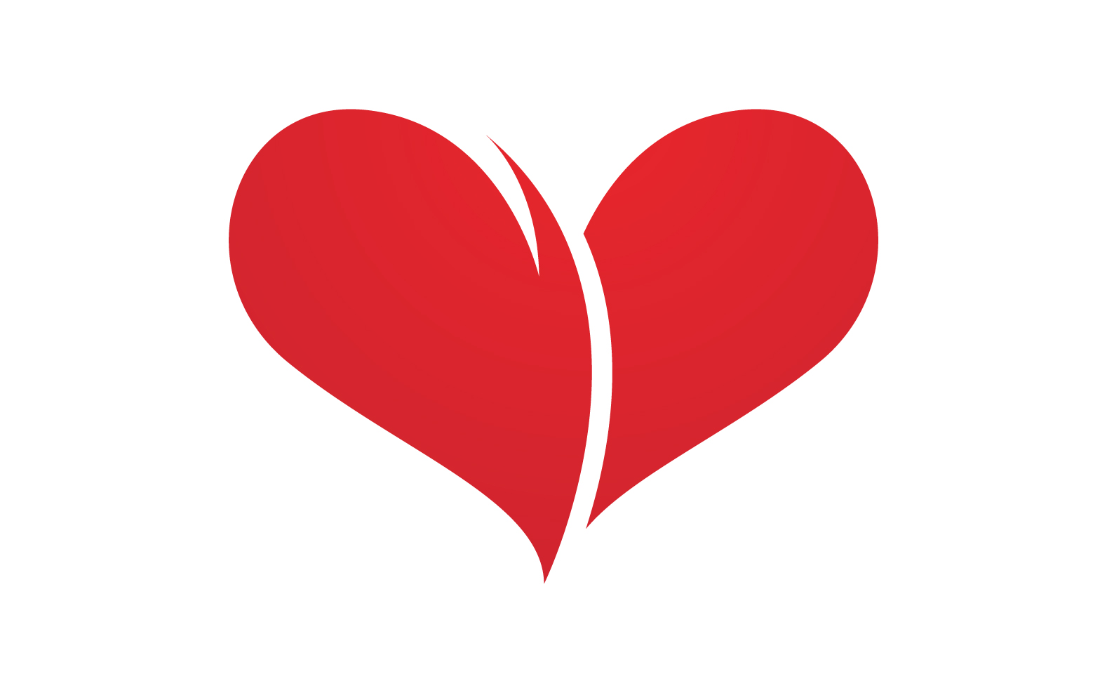 Love Heart Logo Icon Template Vector V1