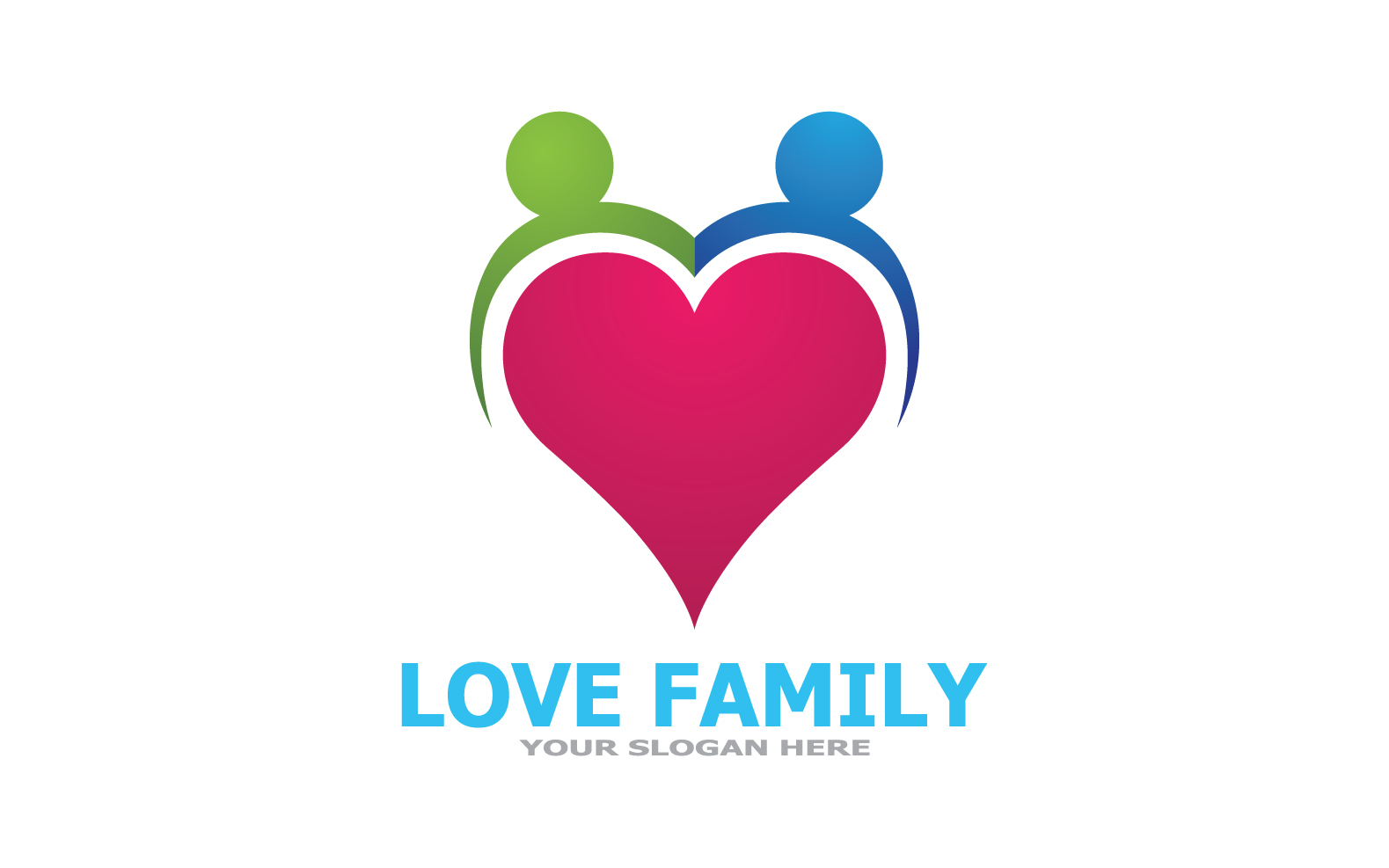 Love Family Care Logo And Symbol Vector V36