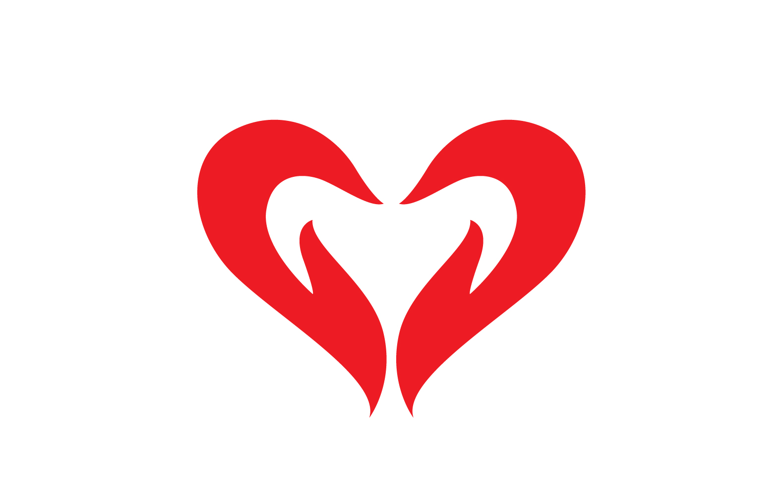 Love Heart Logo Icon Template Vector V35