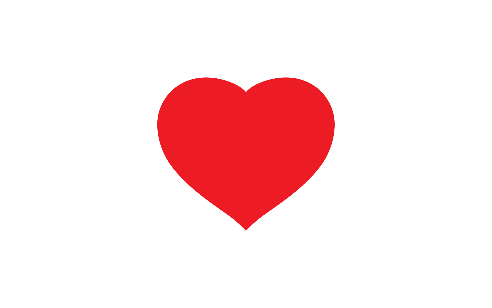 Love Heart Logo Icon Template Vector V43