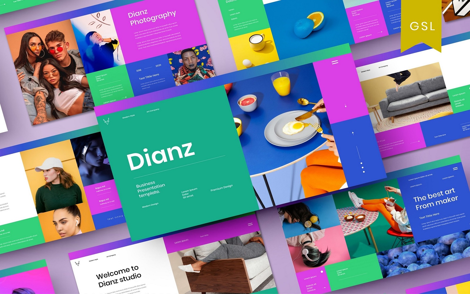 Dianz - Business Google Slide Template