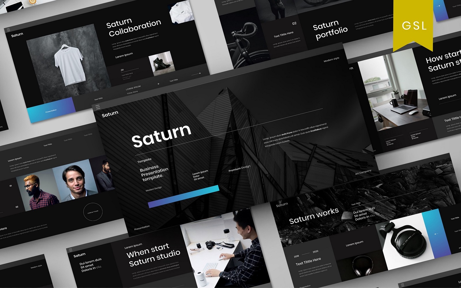 Saturn - Business Google Slide Template