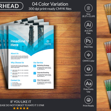 Design Flyer Corporate Identity 250868