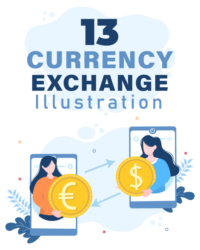 13 Currency Exchange Services Illustration