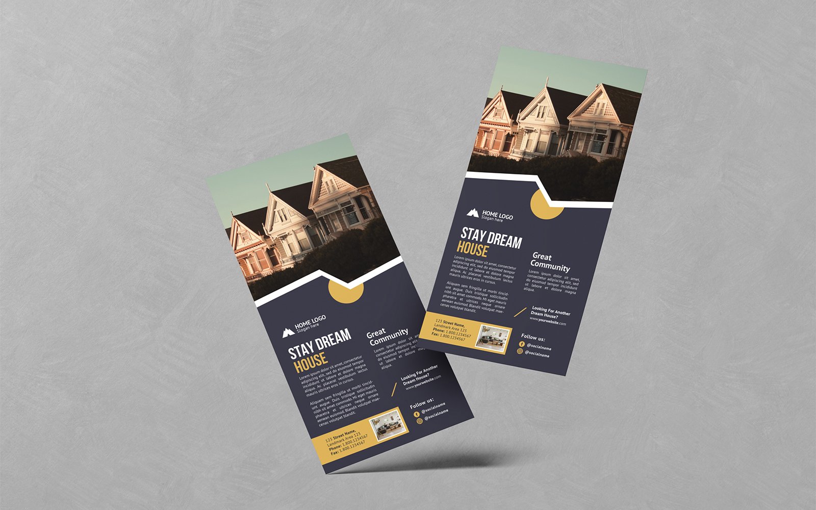 Clean Minimalist Design Real Estate DL Flyer Templates