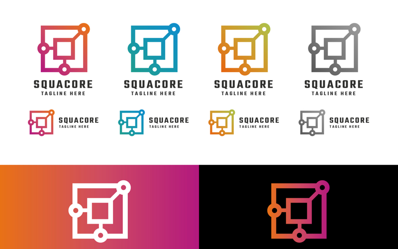 Professional Square Core Logo