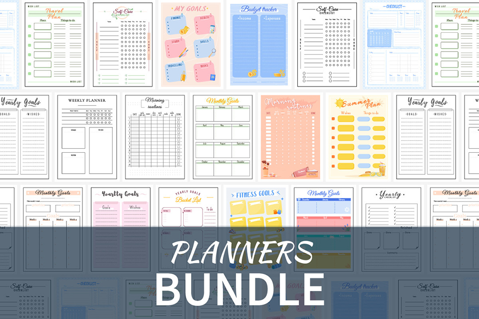 Personal Planners Template Bundle