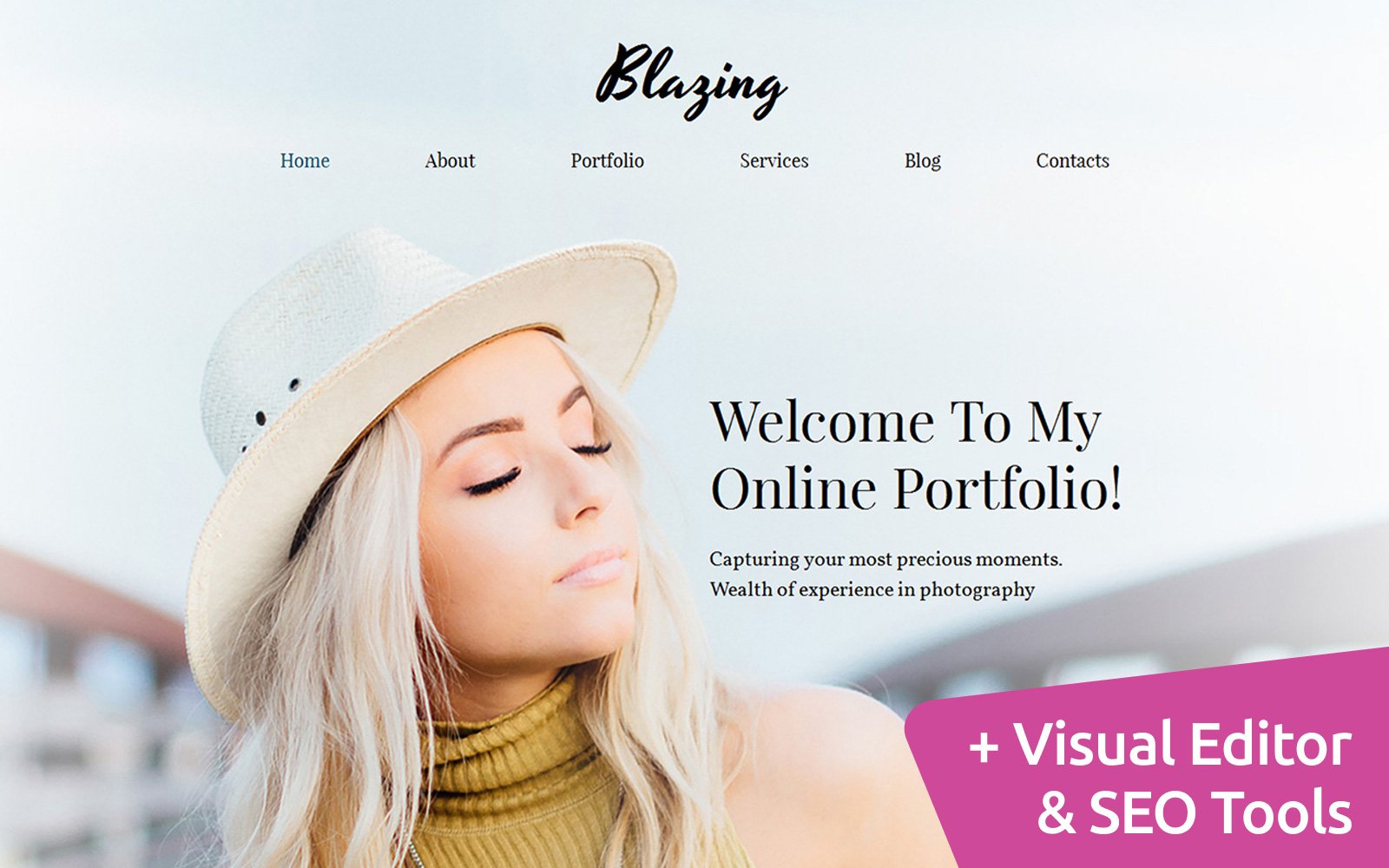 Online Portfolio Website Powered by MotoCMS 3 Website Builder