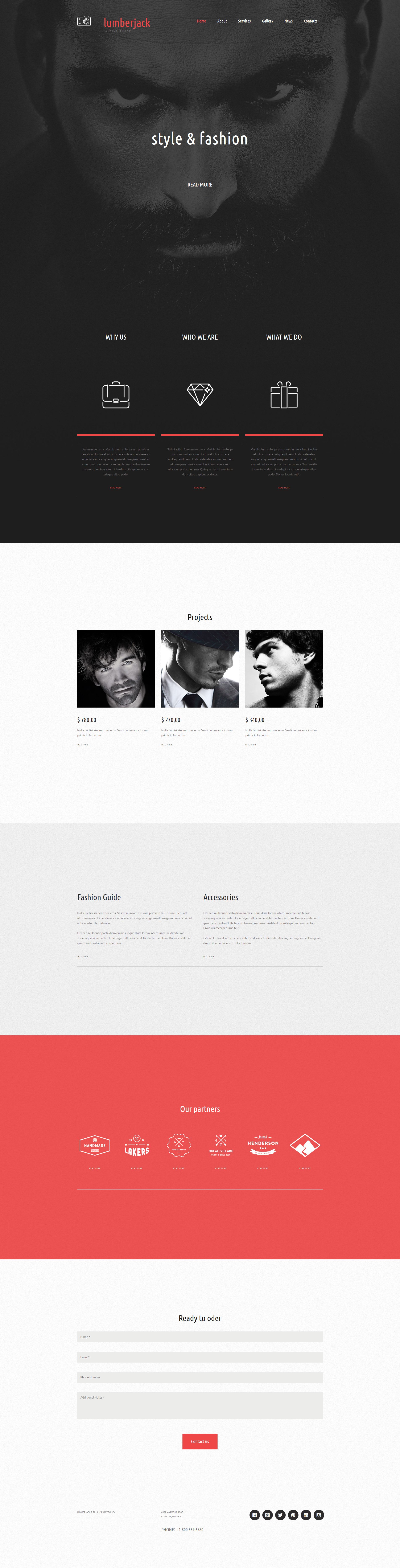 Photographer Portfolio Responsive Photo Gallery MotoCMS 3 Website Builder Template