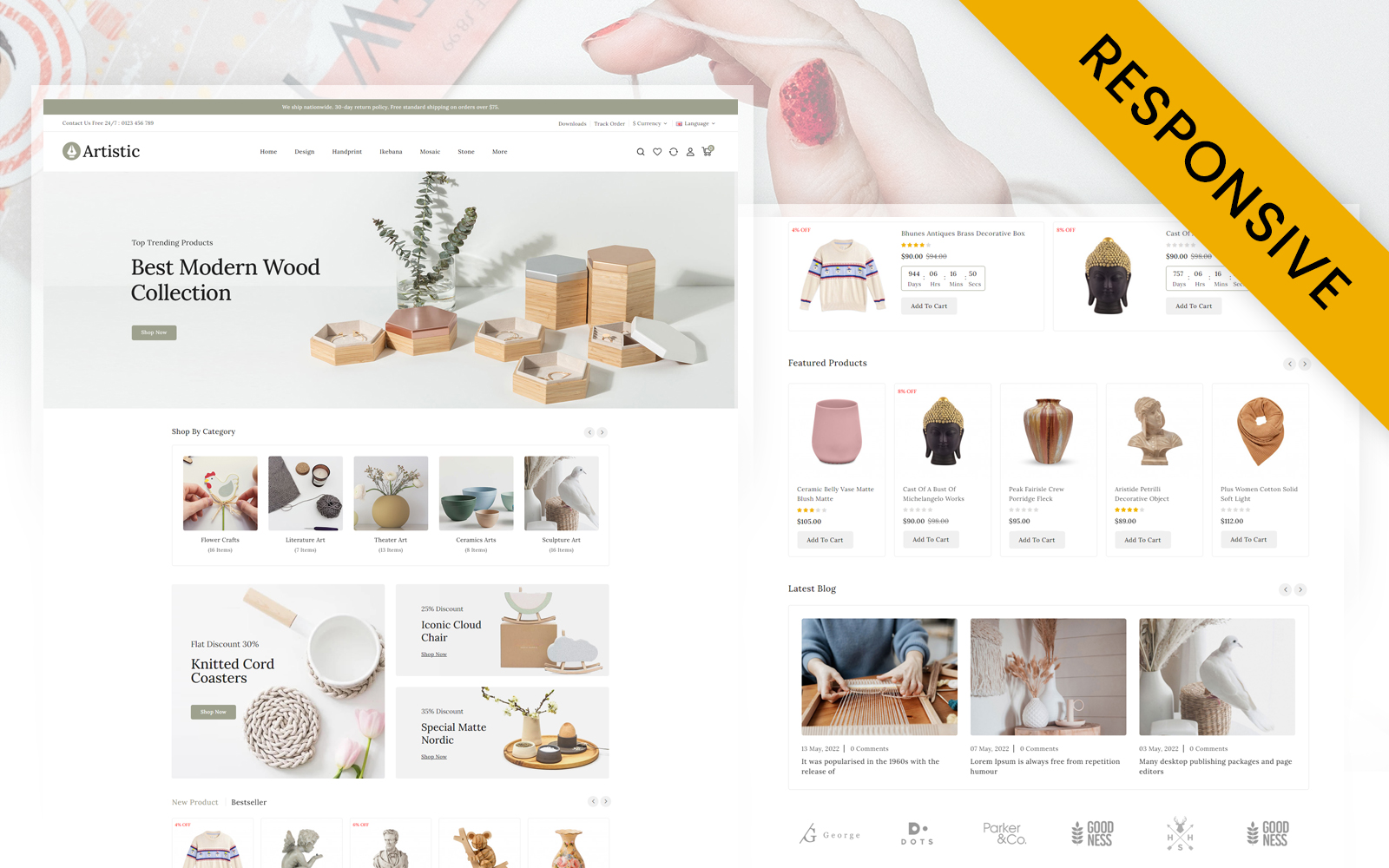 Artistic - Art and Decore Store Opencart Responsive Theme