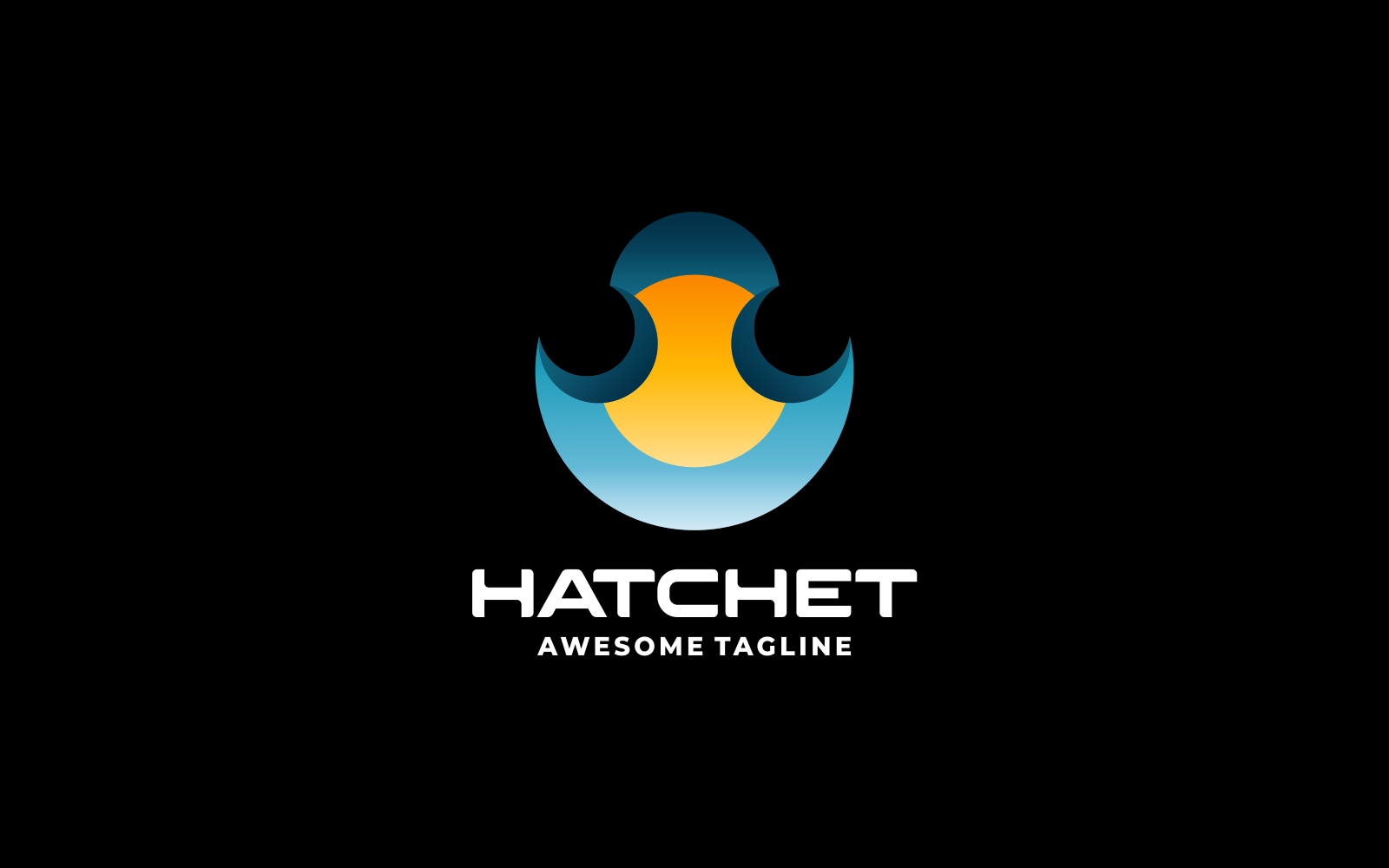 Hatchet Gradient Colorful Logo