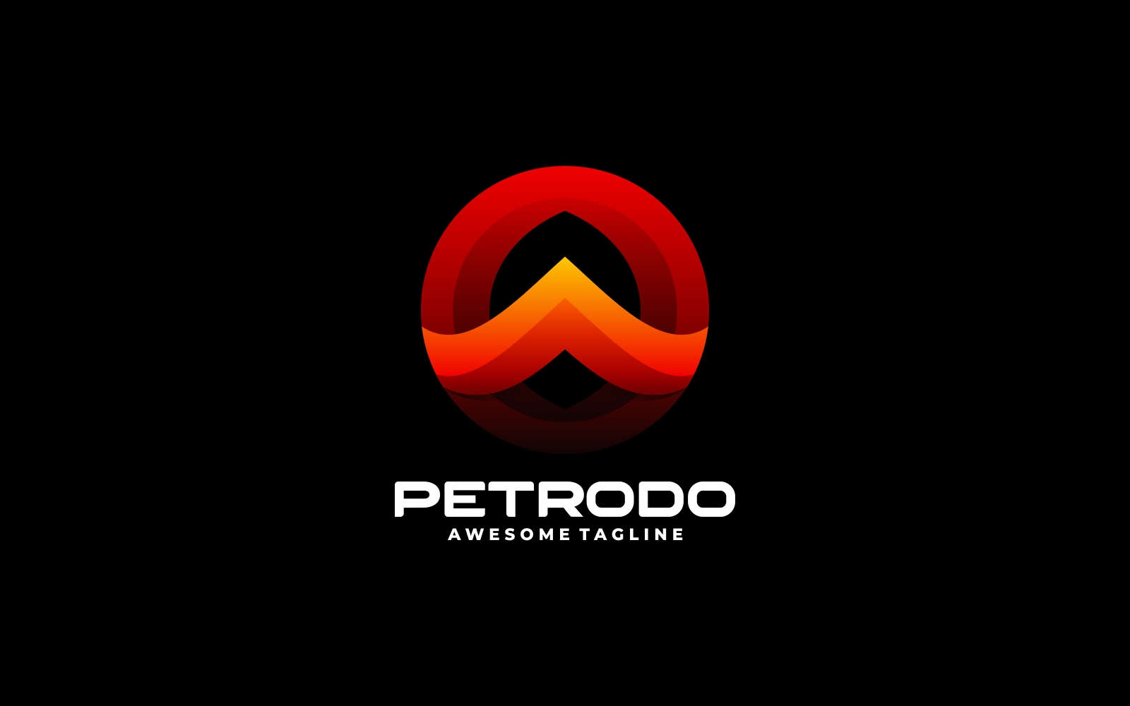 Abstract Oil Gradient Logo Style