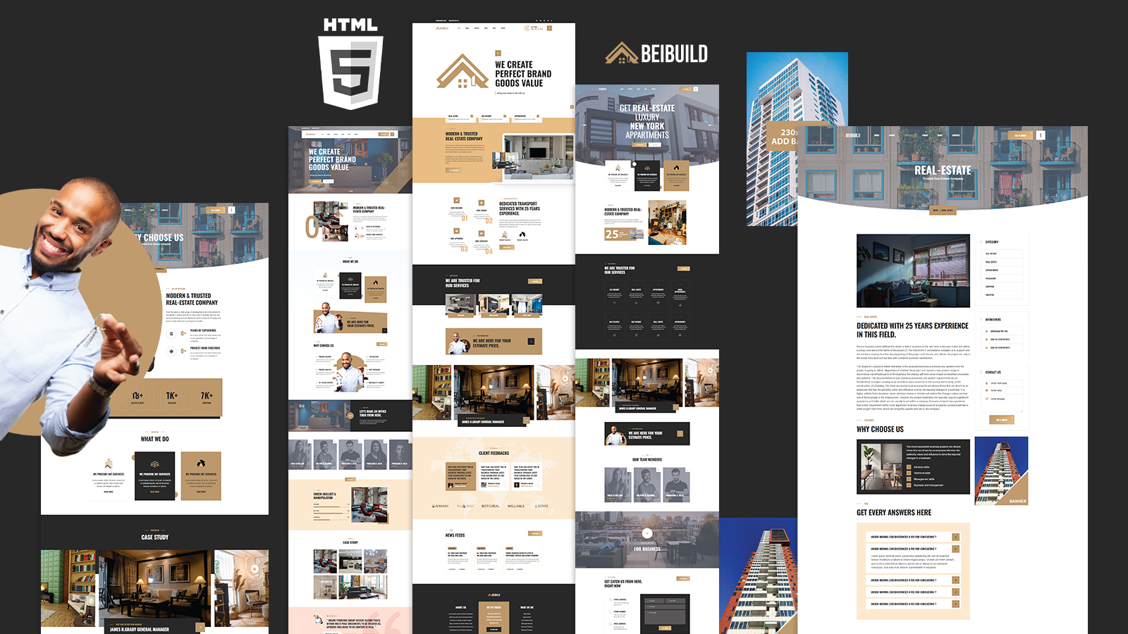 Beibuild Luxury Apartments Real-estate HTML5 Template