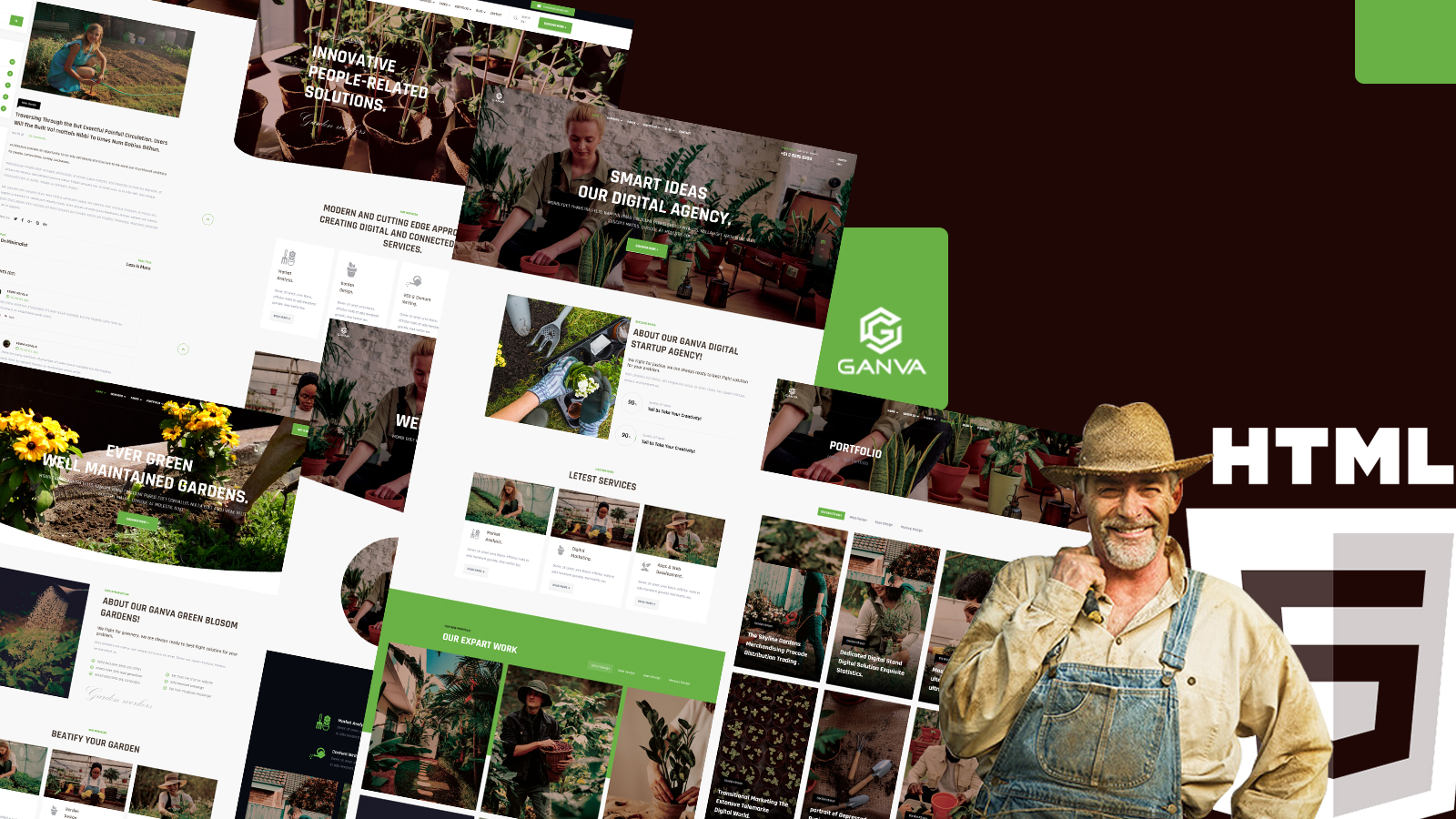 Ganva Botanical Gardening HTML5 Website Template