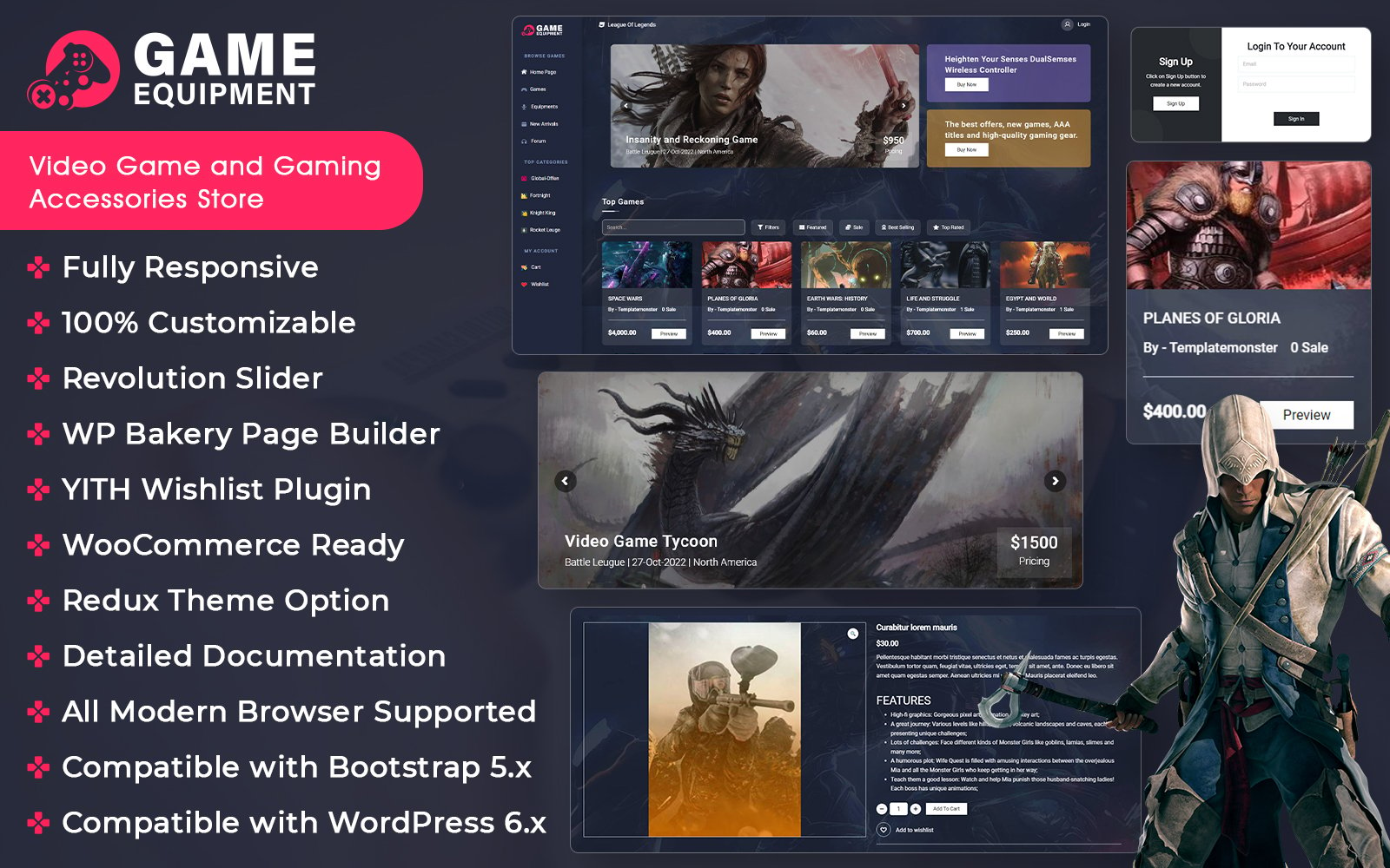 GameWorld - Video Game and Gaming Accessories Store Woocommerce Theme