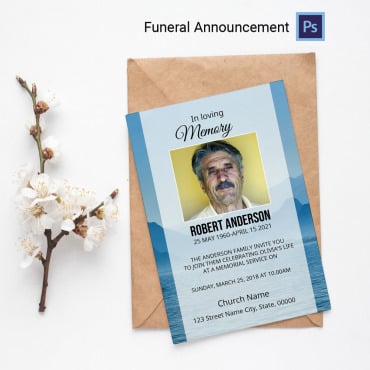 Announcement Funeral Corporate Identity 251087