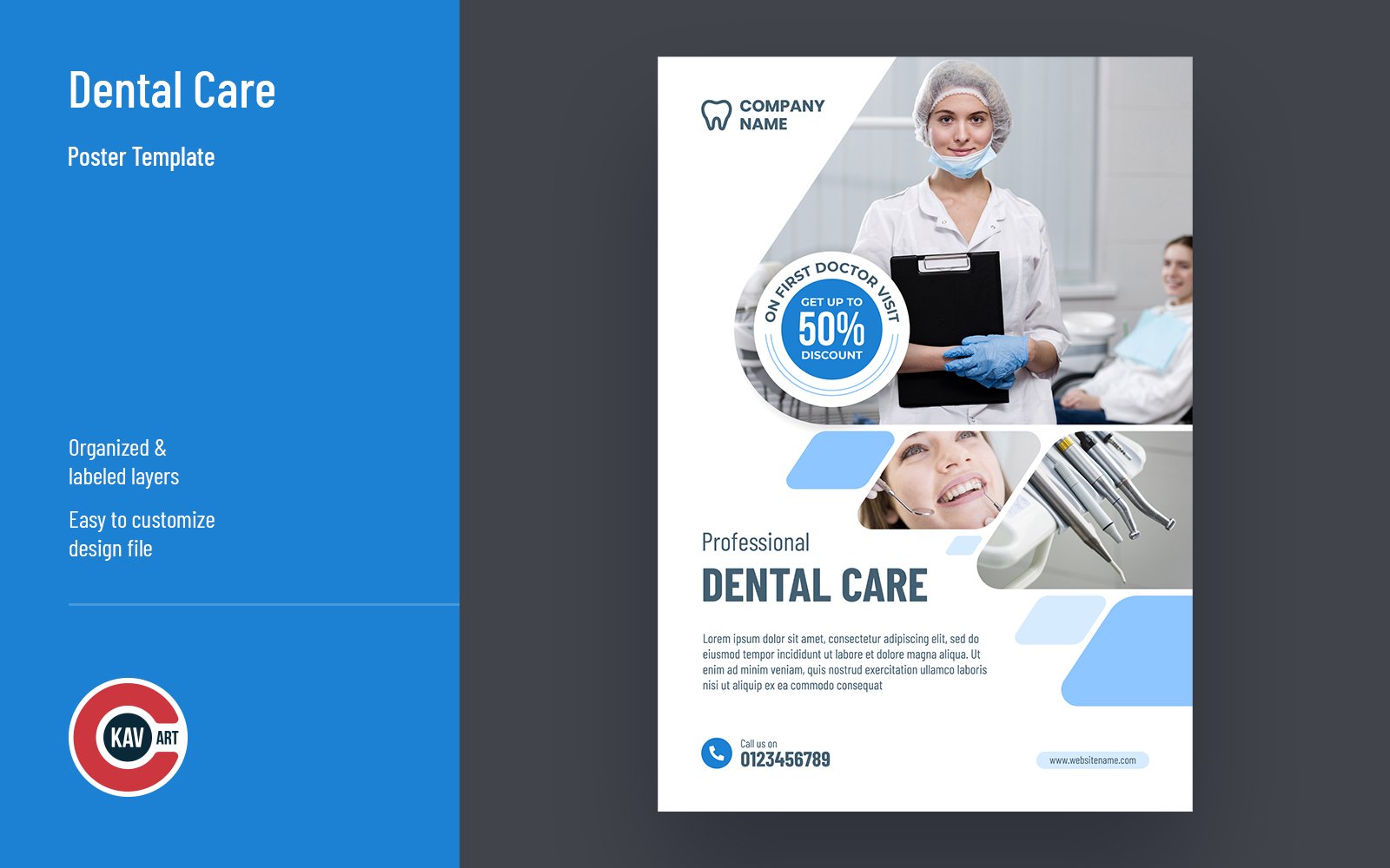 Dental Care Poster Template