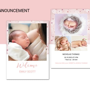 Announcement Newborn Corporate Identity 251098