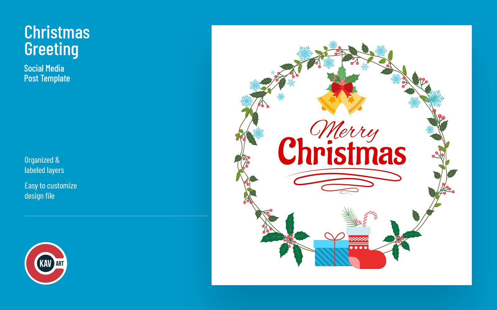Christmas Greeting Social Media Post Banner