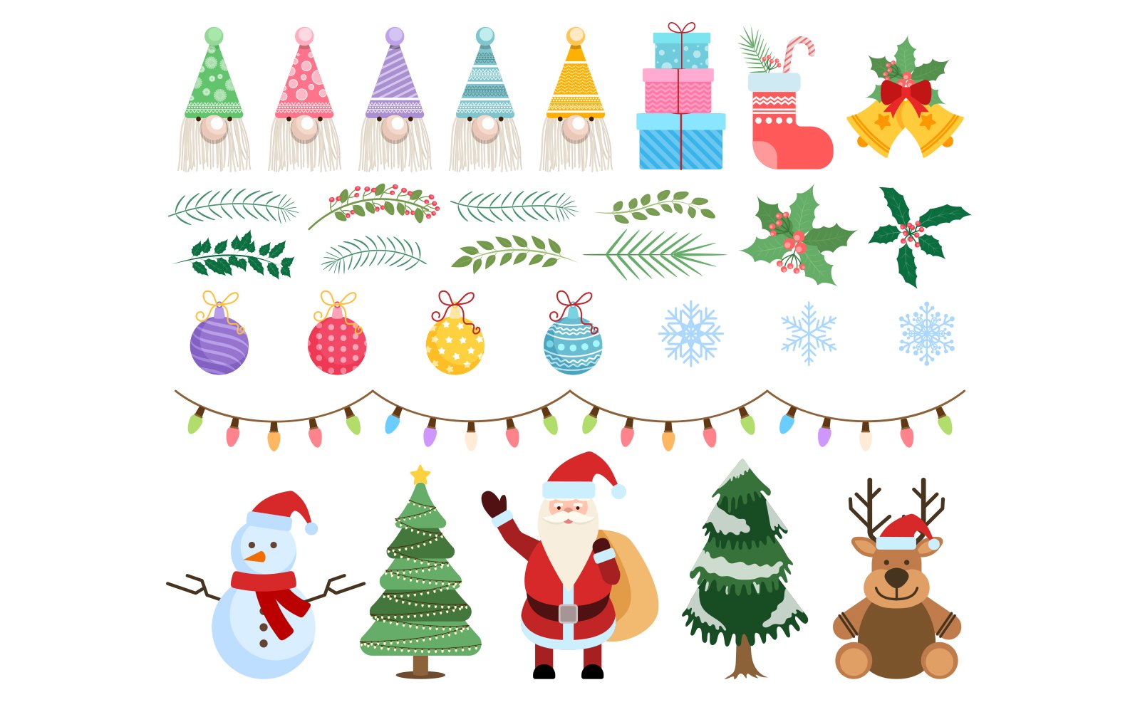 Christmas Element Illustration Pack