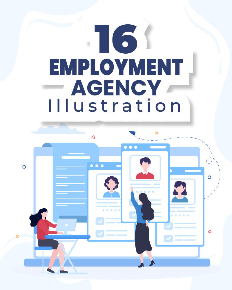16 Employment Agency Illustration