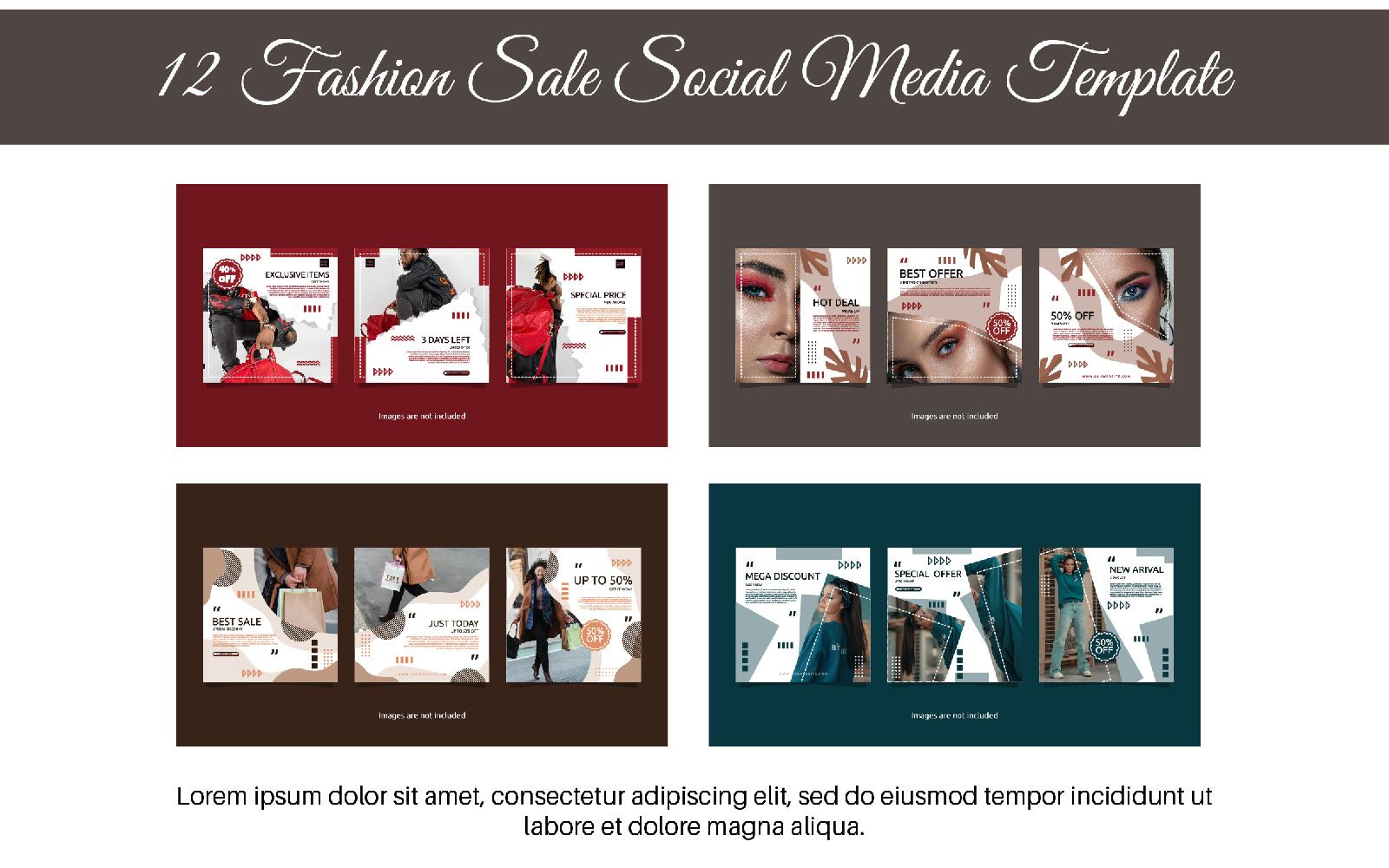 12 Fashion Sale Social Media Template 01