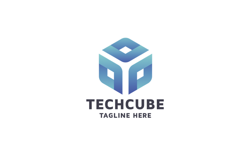 Professional Tech Cube Logo