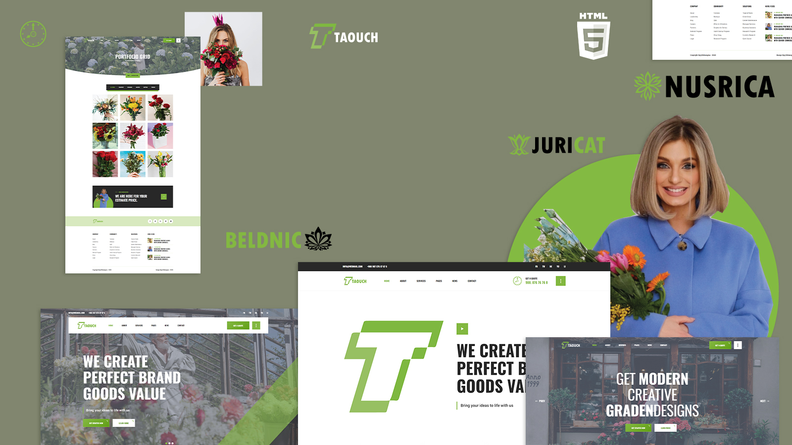 Taouch Florist and Flower Design HTML5 Website Template
