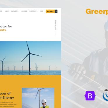 Alternative Energy Responsive Website Templates 251236