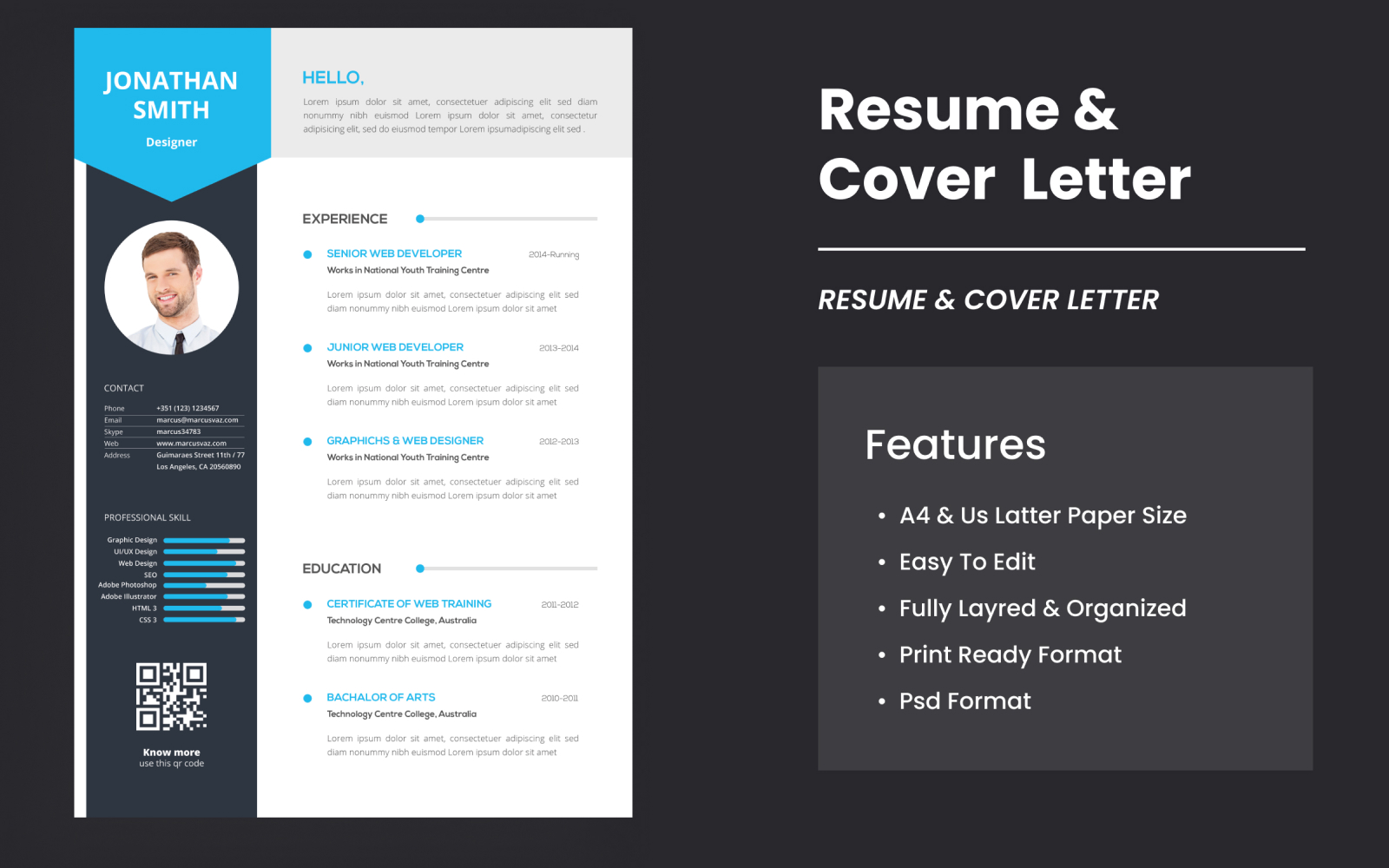 Minimalist Resume And Cover Letter