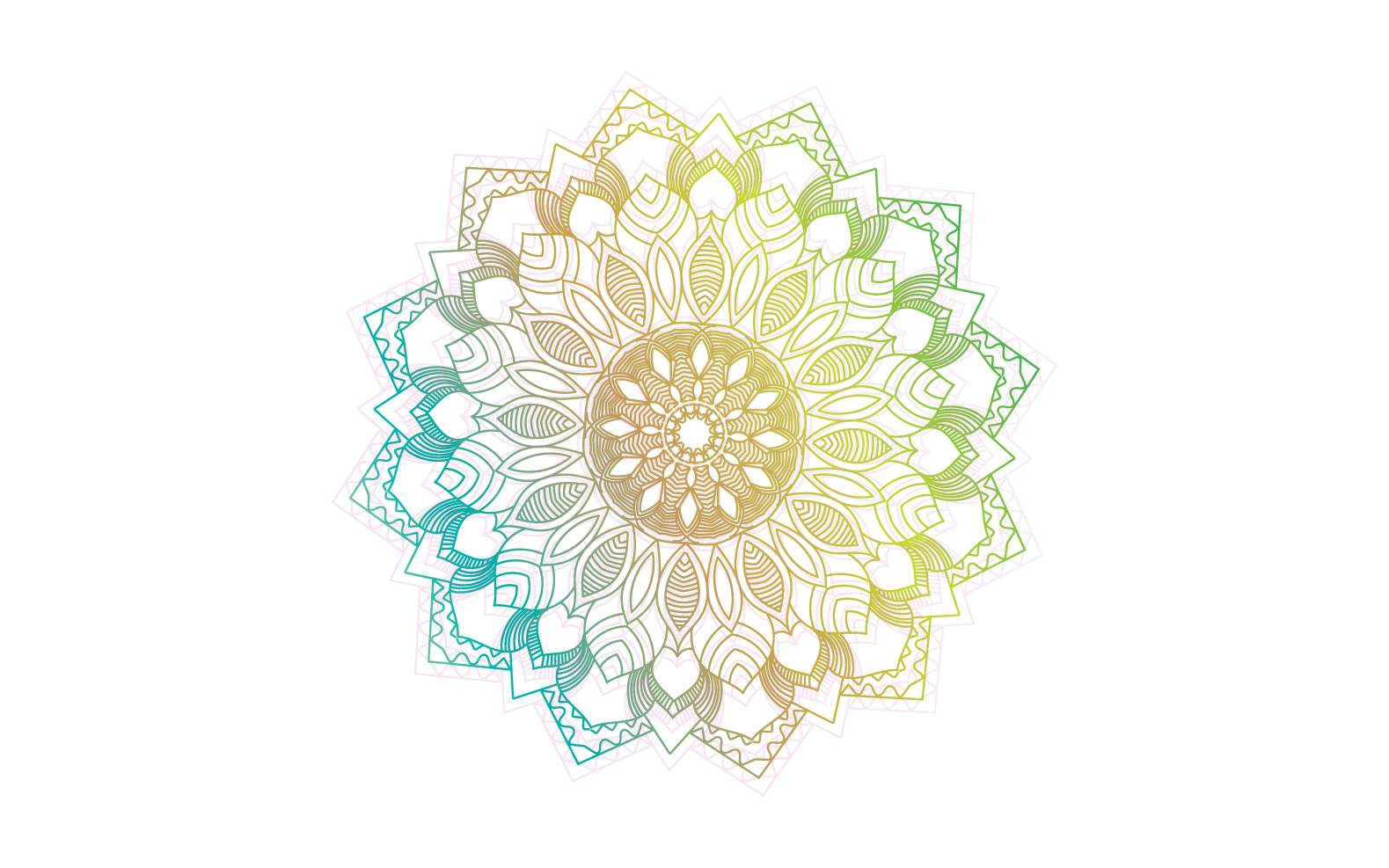 Mandala Flower Vector Elements Design V2