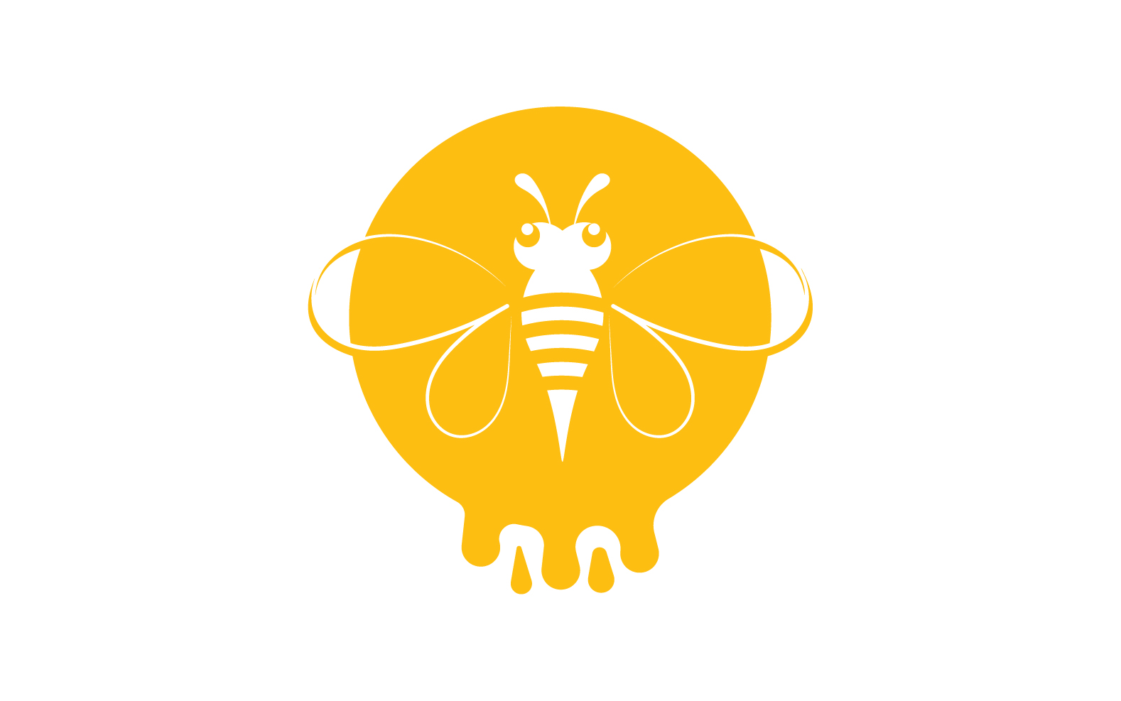 Bee Honeycomb Logo Animal Vector V7