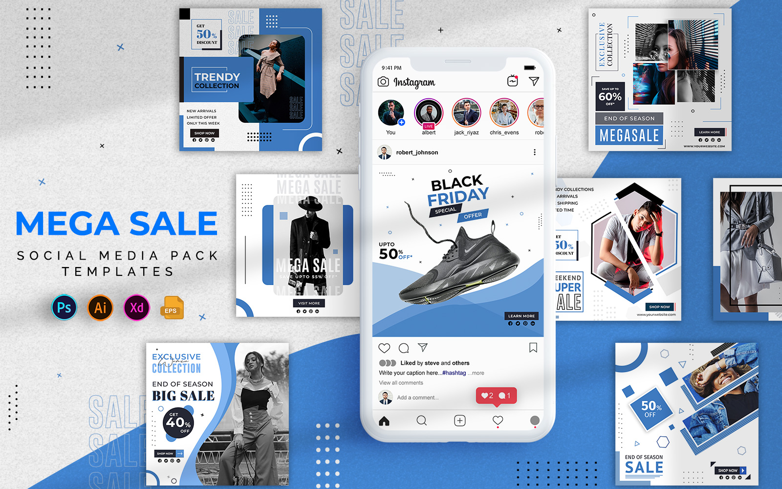 Sale Social Media Instagram Posts Template