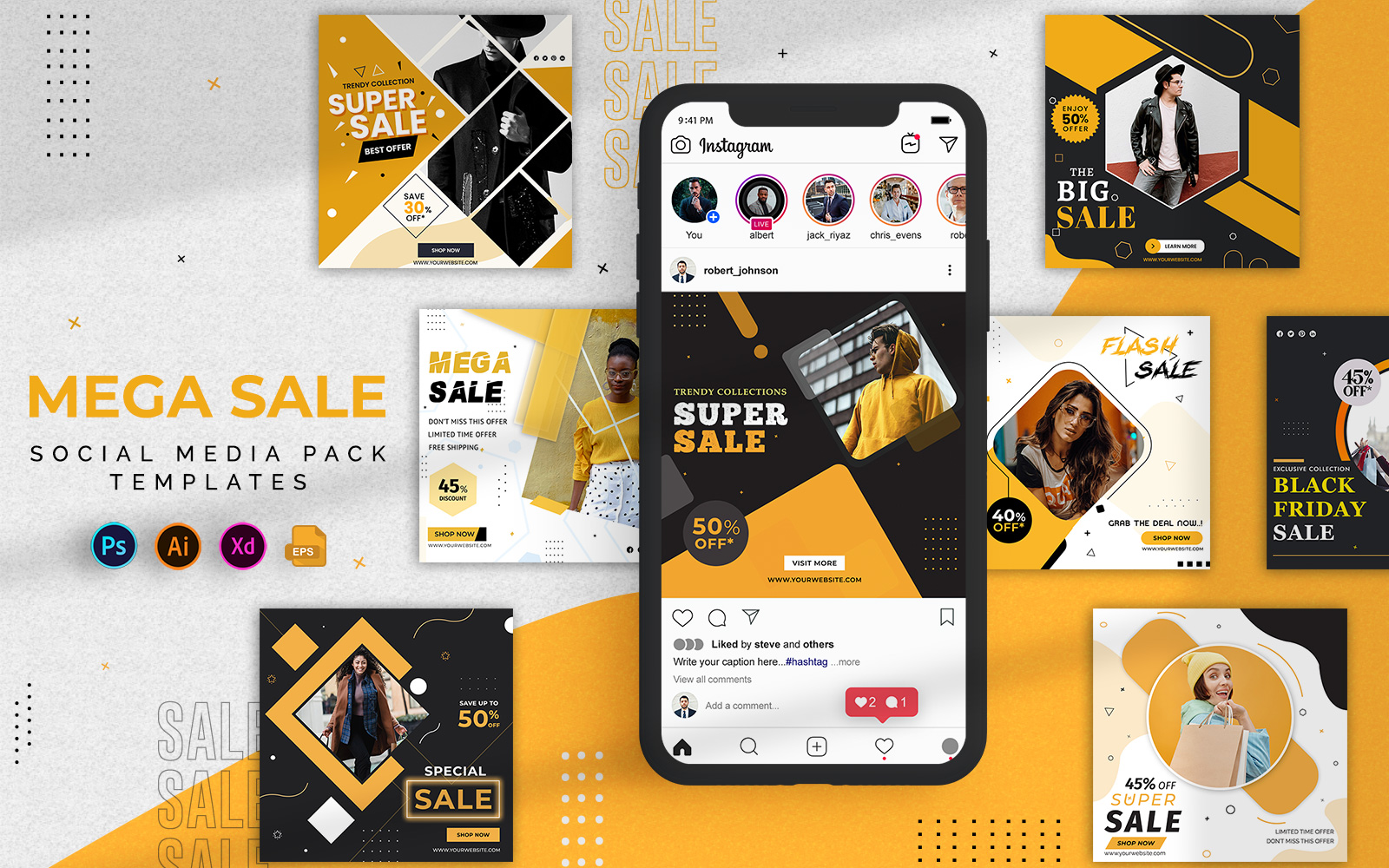 Sale Offers Social Media Instagram Posts Template