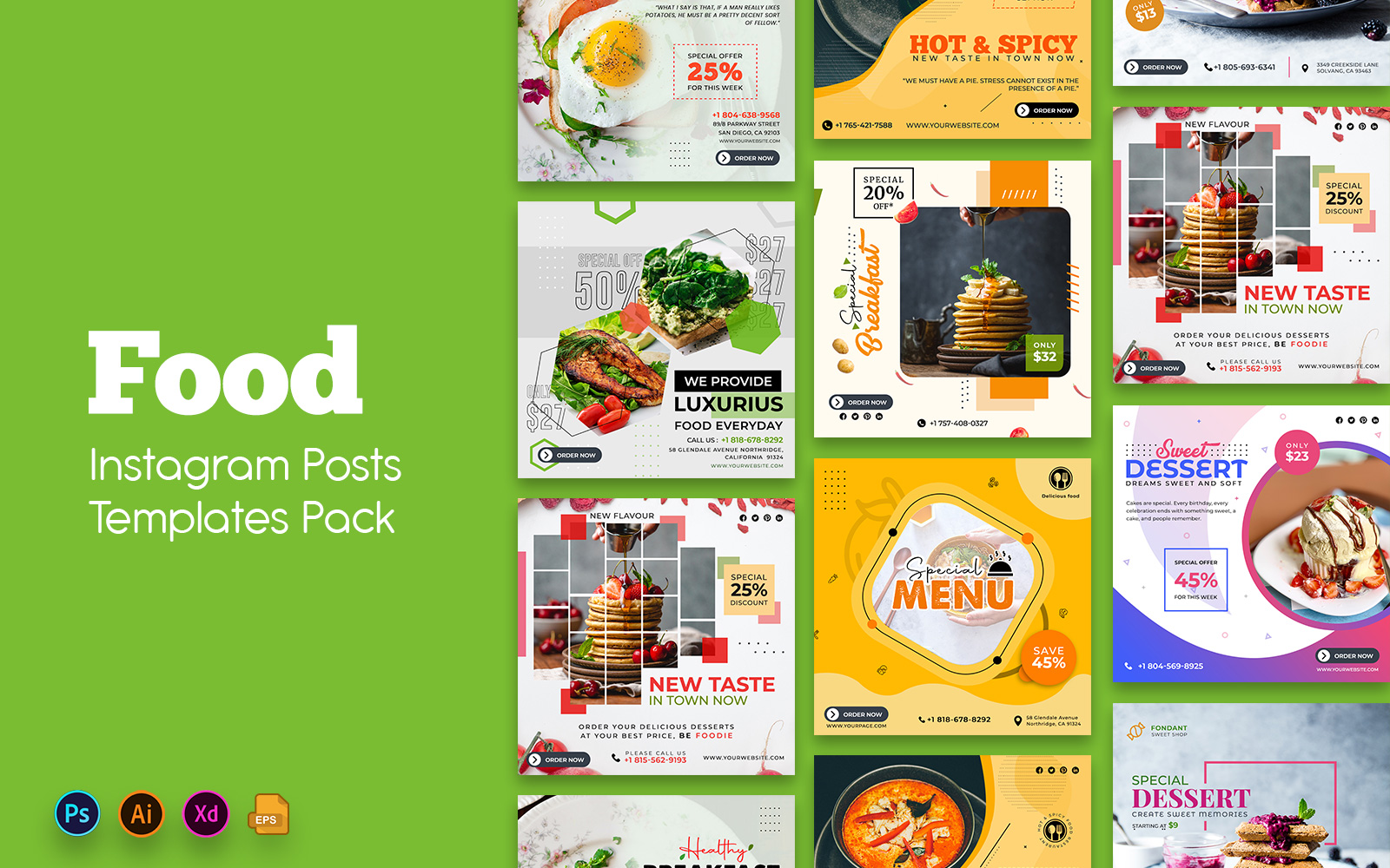 Food Social Media Post Template