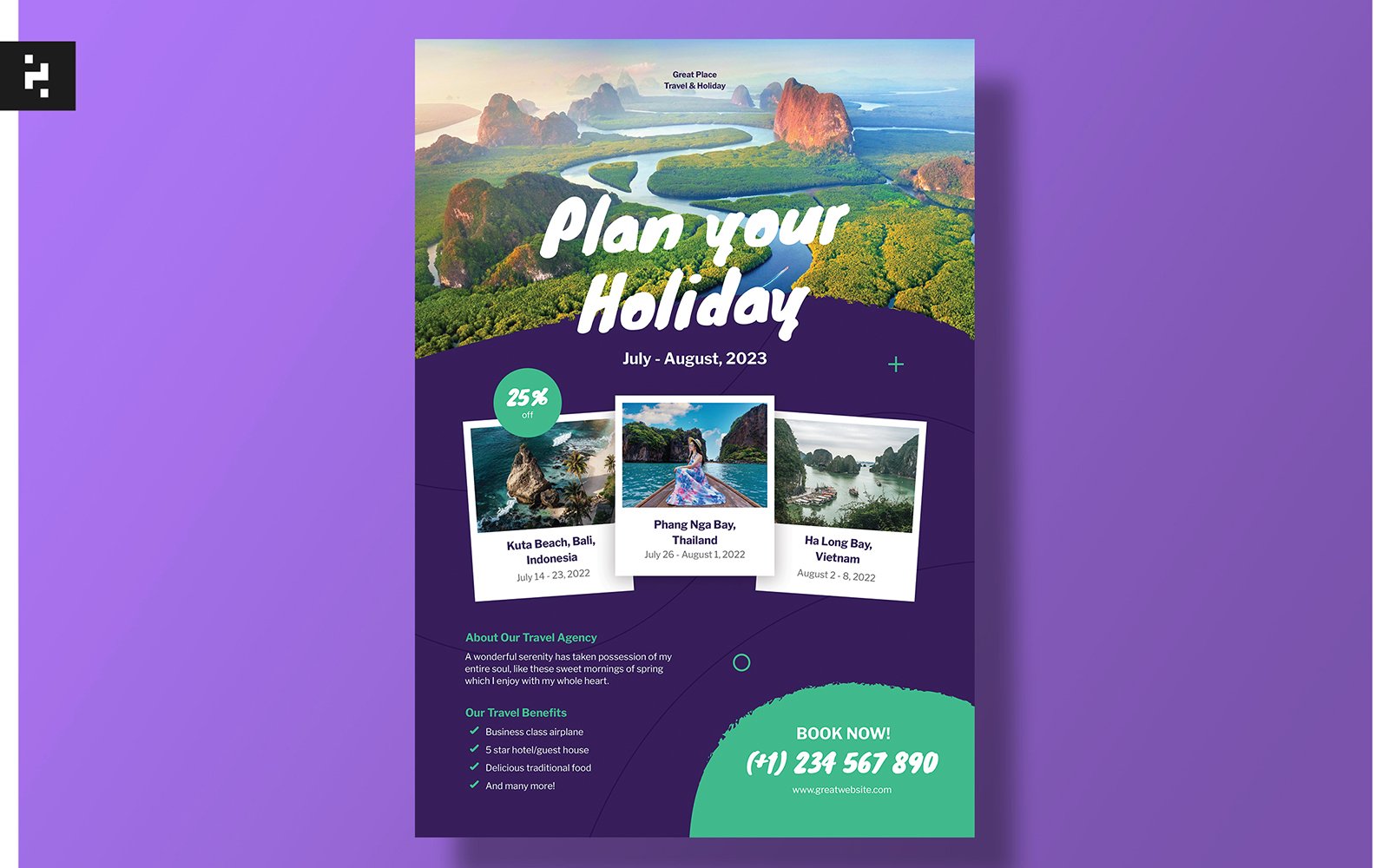 Travel Adventure Agency Flyer Template