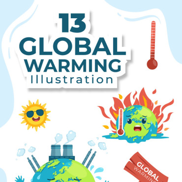 Global Warming Illustrations Templates 252198