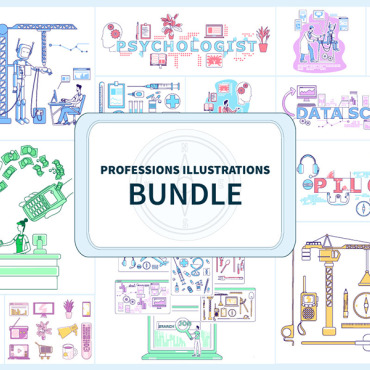 Scientist Robotics Illustrations Templates 252322